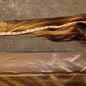 13x4 Brown Human Hair Wig With Highlights 30" 200% Density
